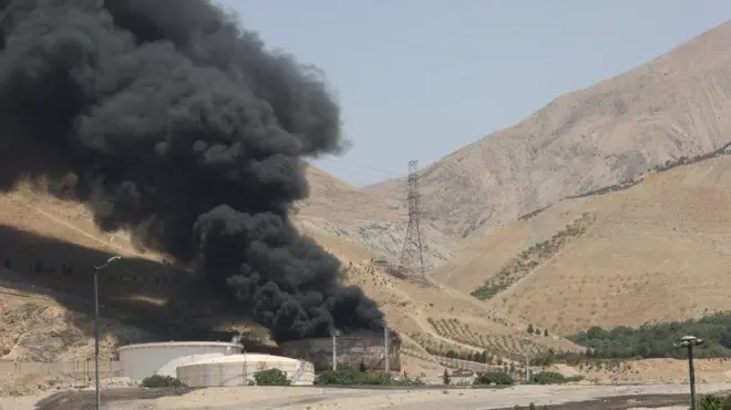 Izrael i Iran: Kako je izgledao iranski napad na američku bazu u Kataru ...