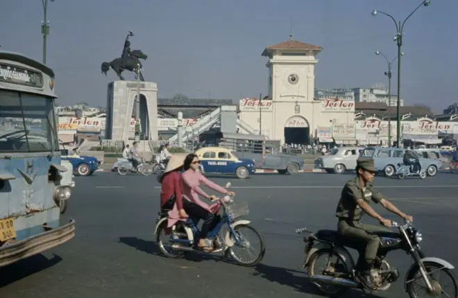 Quang cảnh chợ Bến Thành vào ngày 20/1/1970 