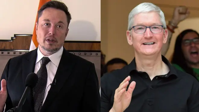 इलॉन मस्क, टिम कुक 