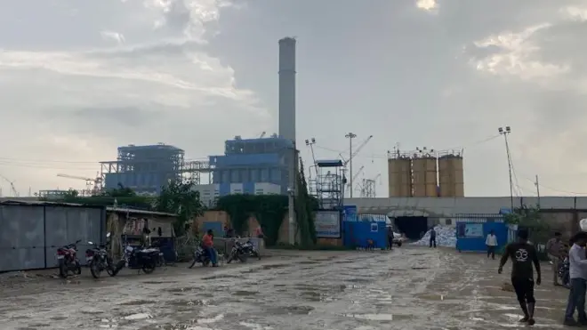 बक्सर में बन रहा थर्मल पॉवर प्लांट.