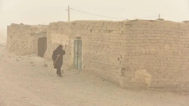 عکس خبرگزاری ایرنا از طوفان شن در سیستان و بلوچستان