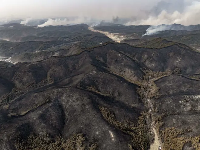 산불이 휩쓸고 간 안동 지역