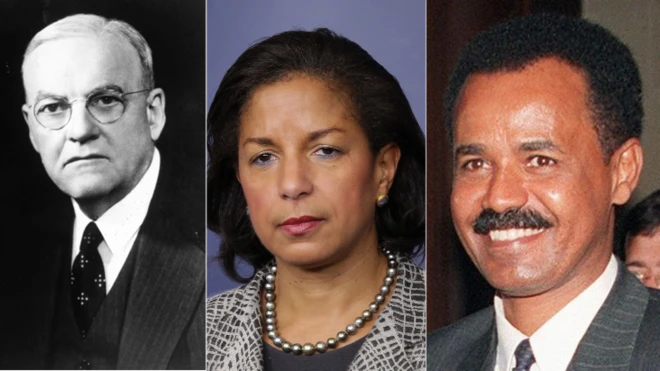 ጆን ፎስተር ዳላስ - ሱዛን ራይስ - ኢሳይያስ ኣፈወርቂ