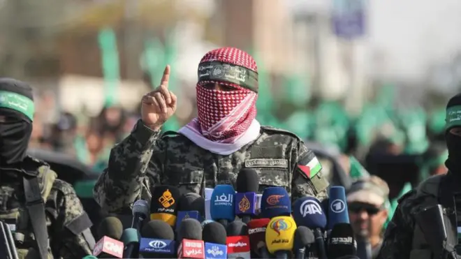 Obeida en una rueda de prensa en 2019