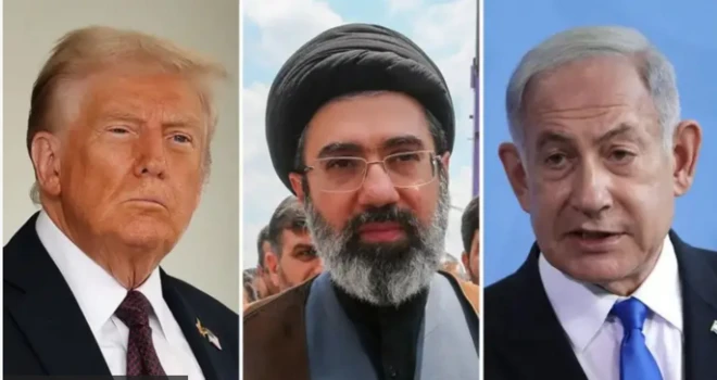 Onyeisiala mba Amerịka bụ Donald Trump, Mojtaba, na Praịm Minista mba Izrel bụ Benjamin Netanyahu