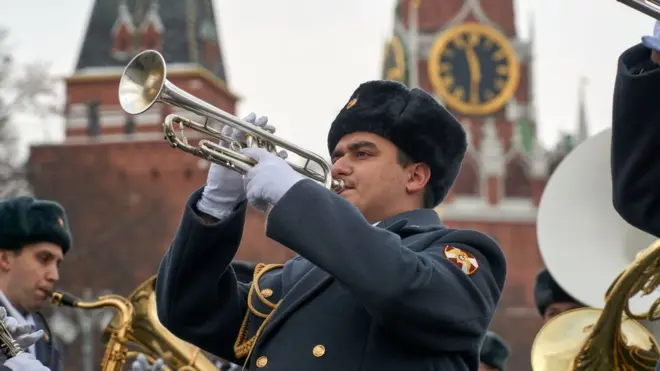 Member of Russian military band