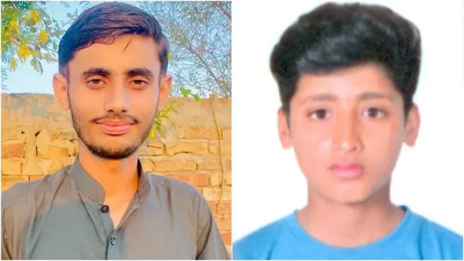 محمد عابد (دائیں)، محمد سفیان (بائیں)