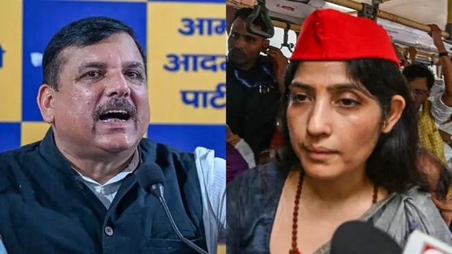 संजय सिंह और डिंपल यादव
