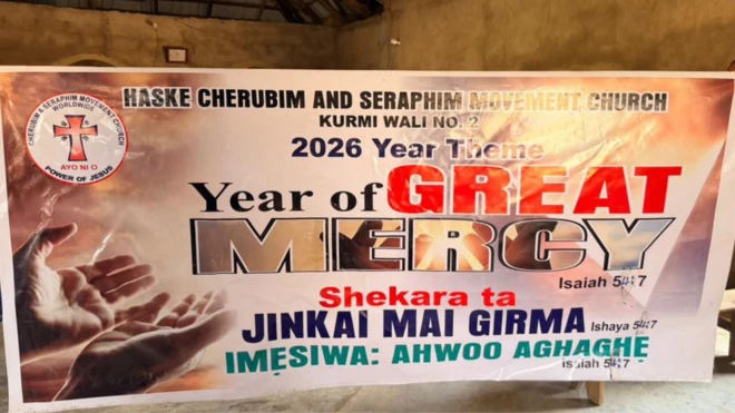 Inside one of di Churches wey bandits attack for Kaduna