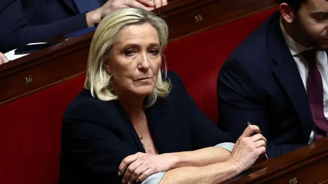 Лидер политической партии «Национальное объединение» Марин Ле Пен 