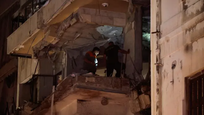 Квартира без стен после удара ракеты 