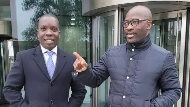 Bly Roselin (à gauche) et Charles Blé Goudé