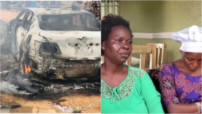 Aworan moto ati iya pelu iyawo Tope