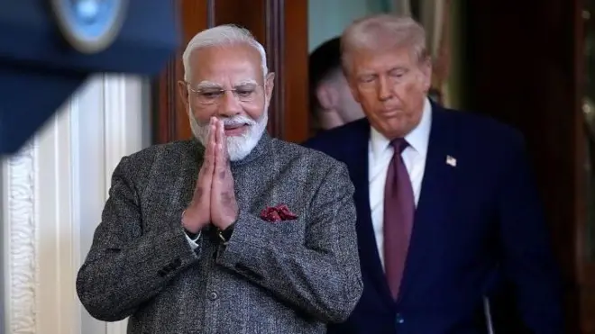 नरेंद्र मोदी आणि डोनाल्ड ट्रम्प