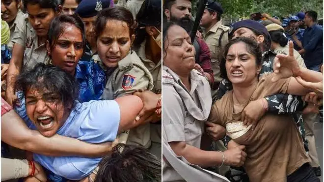 బ్రిజ్ భూషణ్ శరణ్ సింగ్ పై కే