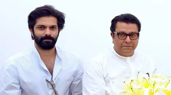 अमित ठाकरे व राज ठाकरे