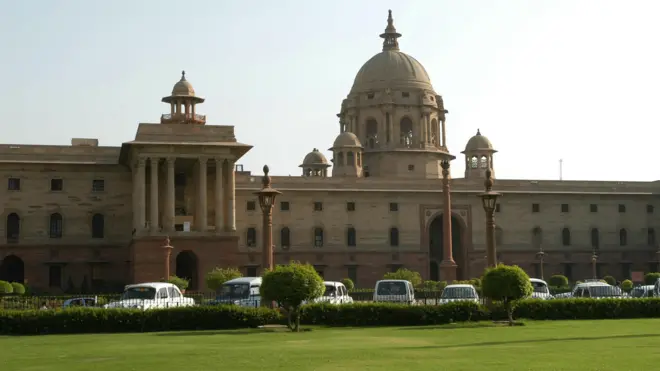 দিল্লির সাউথ ব্লক – যেখানে অবস্থিত ভারতের পররাষ্ট্র মন্ত্রণালয়