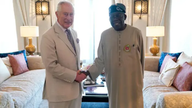 Oge Onyeisiala Tinubu na Eze Charles III zutere n'ọgbakọ COP28 n'ụbọchị 30 Nọvemba, 2023 na Dubaị dị na mba United Arab Emirates