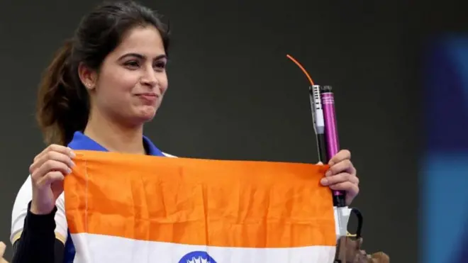 పారిస్ ఒలింపిక్స్‌లో పతకం సాధించిన మను భాకర్