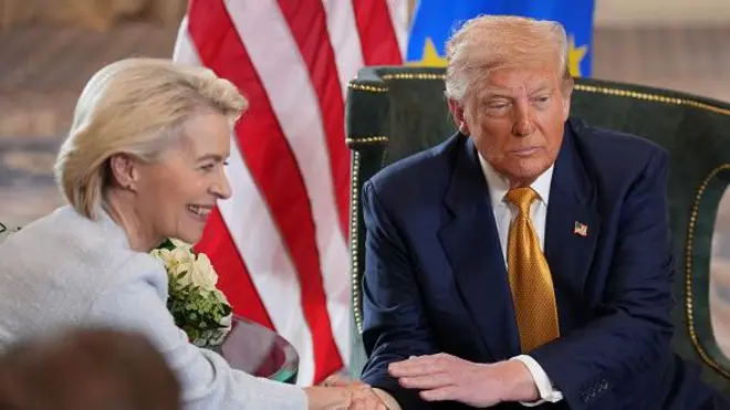 фон дер Ляєн і Трамп