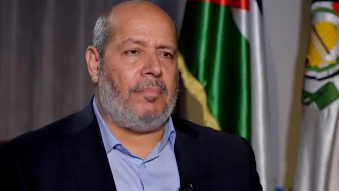 Халиль аль-Хайя, заместитель лидера ХАМАС, дал интервью редактору Би-би-си Джереми Боуэну