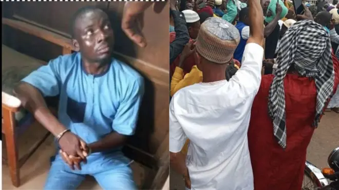 Aworan Tani Ọlọhun ati awọn eeyan kan ni ile ẹjọ