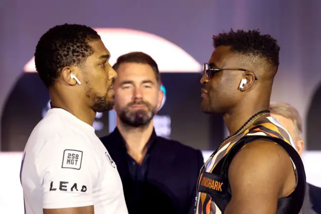 Anthony Joshua et Francis Ngannou