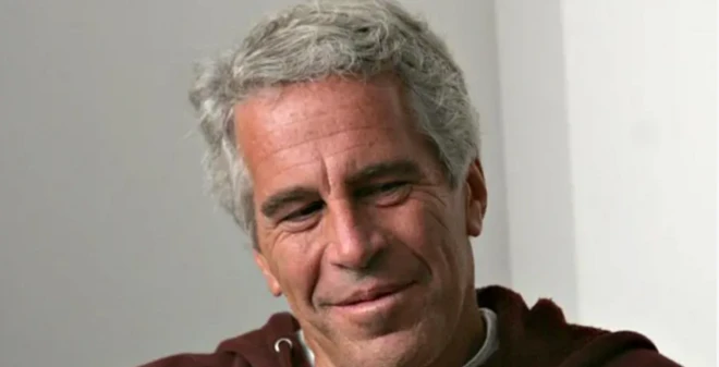 Jeffrey Epstein em retrato de rosto