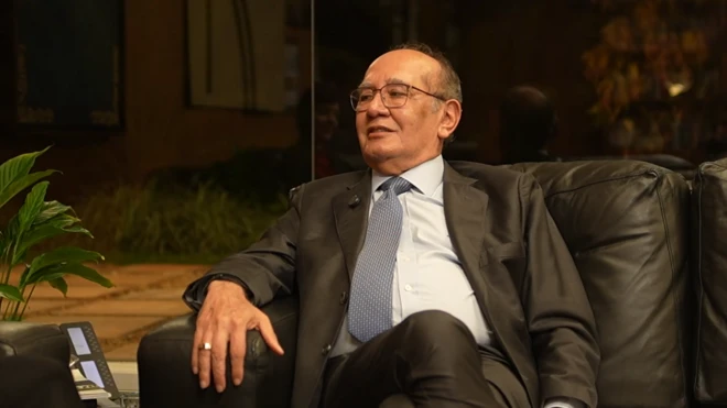 Gilmar Mendes, em entrevista à BBC em seu gabinete. 