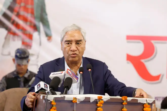 नेपाली कांग्रेसका पूर्वसभापति शेरबहादुर देउवा