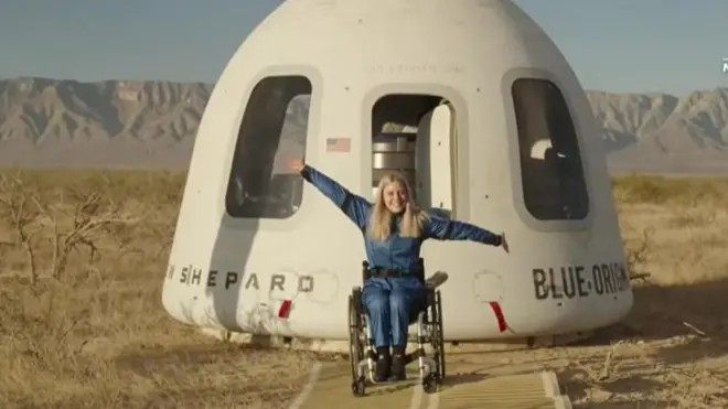 میشائلا بنتهاوس، نخستین فرد دارای معلولیت پس از بازگشت از سفر به فضا