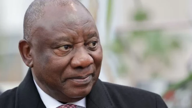 South African president Cyril Ramaphosa