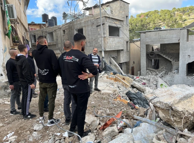 دمار في مخيم نور شمس بعد عملية عسكرية استمرت لمدة يومين في شهر يناير الماضي 