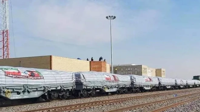 اولین قطار حامل بار از ایران به افغانستان در آذر ۱۳۹۹