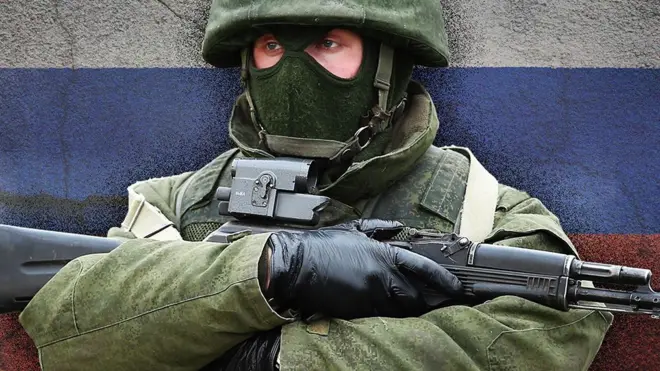 Российский военный из числа мобилизованных