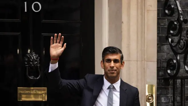 Rishi Sunak, ra'iisul wasaaraha UK
