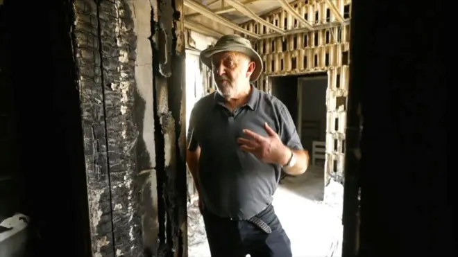 بي بي سي تزور أطلال كيبوتس نير عوز في إسرائيل