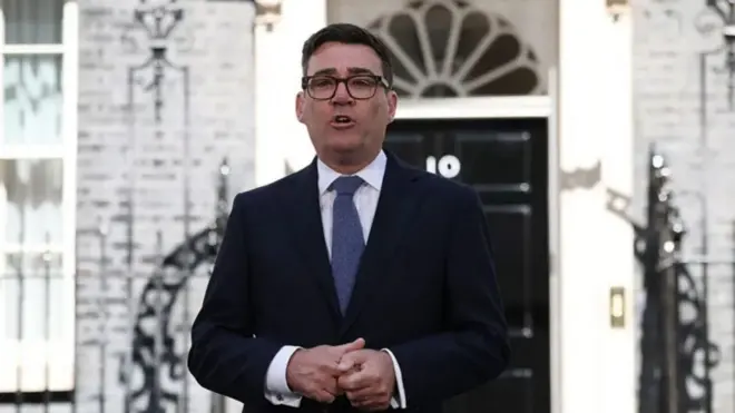 Andy Burham give im first speech as UK prime minister
