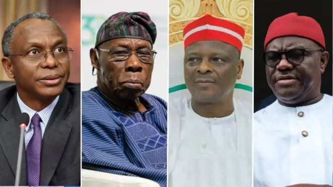 Nasir El-Rufa'i, Olusegun Obasanjo, Rabi'u Kwankwaso, Nyesom Wike