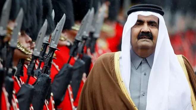 أمير قطر السابق حمد بن خليفة آل ثاني