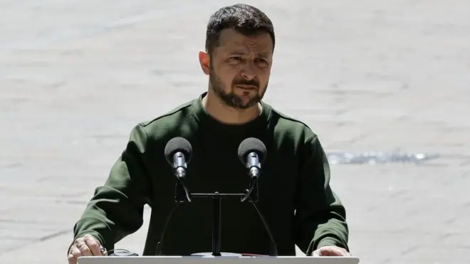 Ukraine president Volodymyr Zelensky