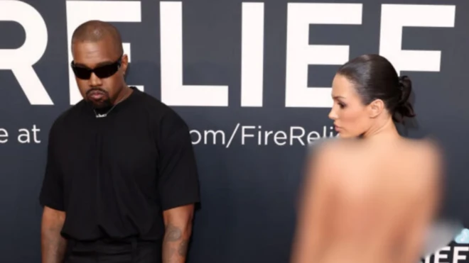 Ye and im wife Bianca Censori