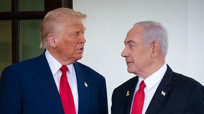 डोनाल्ड ट्रंप और बिन्यामिन नेतन्याहू