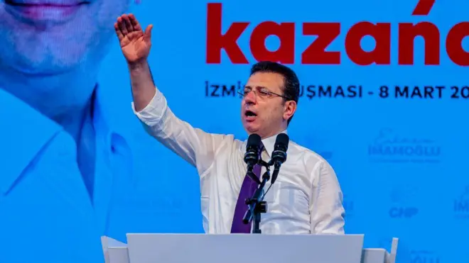 Ekrem İmamoğlu 8 Mart'ta İzmir'de konuşma yapıyor. 