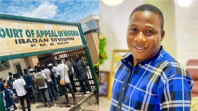 Aworan ile ẹjọ naa ati Sunday Igboho