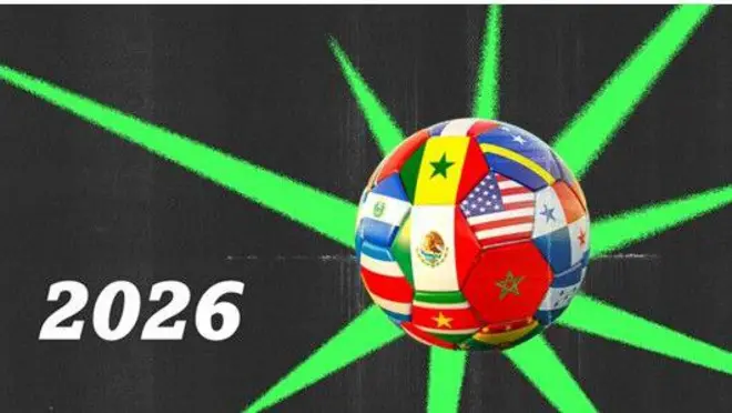 Ami idamọ ife ẹyẹ agbaye ti ọdun 2026, tii se bọọlu nla to ni awọ asia oniruuru orilẹede agbaye, to n yi laarin irawọ