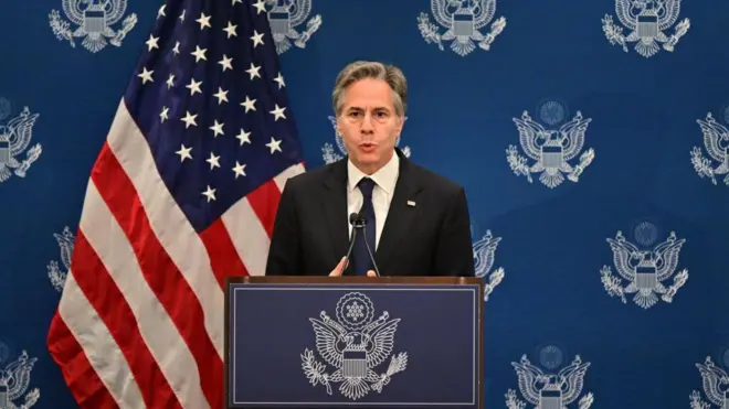 যুক্তরাষ্ট্রের পররাষ্ট্রমন্ত্রী অ্যান্টনি ব্লিঙ্কেন 