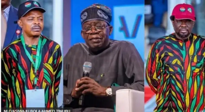 Tinubu, Joe Ajaero àti Festus Osifo