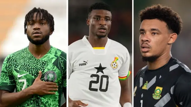 Ademola Lookman, Mohamed Kudus and Ronwen Williams