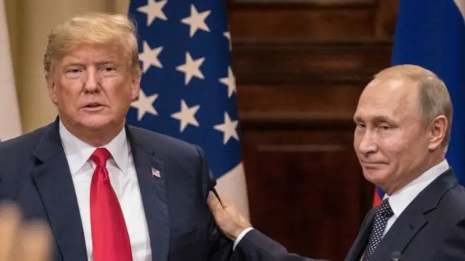 डोनाल्ड ट्रंप और पुतिन की तस्वीर
